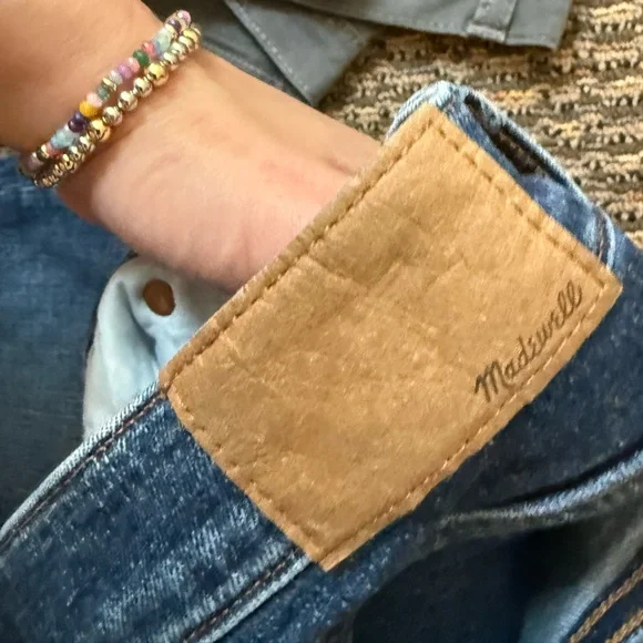 Madewell Women's Straight-Leg Denim Jeans in Medium Blue - Picture 4 of 5